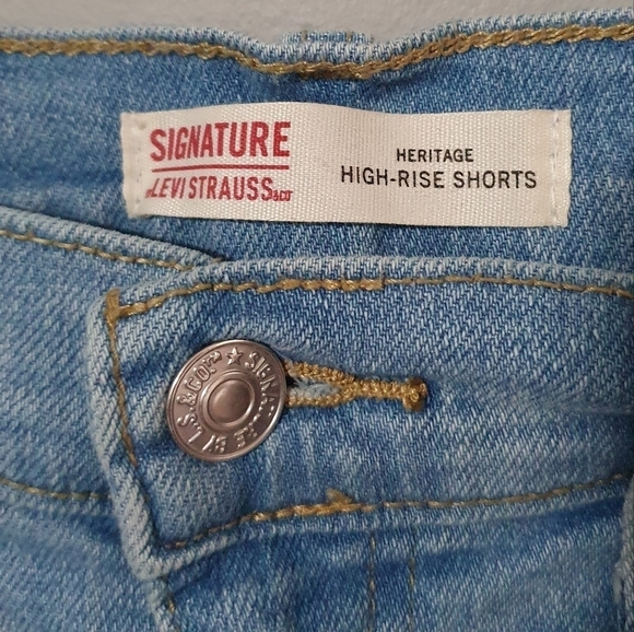 LEVI Heritage High-rise Jean Shorts Women's Plus‎ Size 16 - Picture 5 of 10